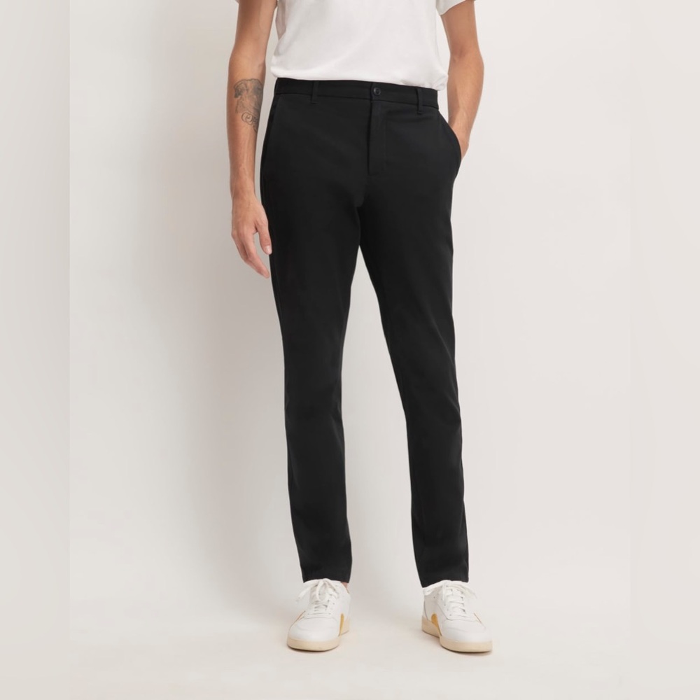 NWT Everlane Uniform The Performance Chino in Black Athletic Fit 31x30